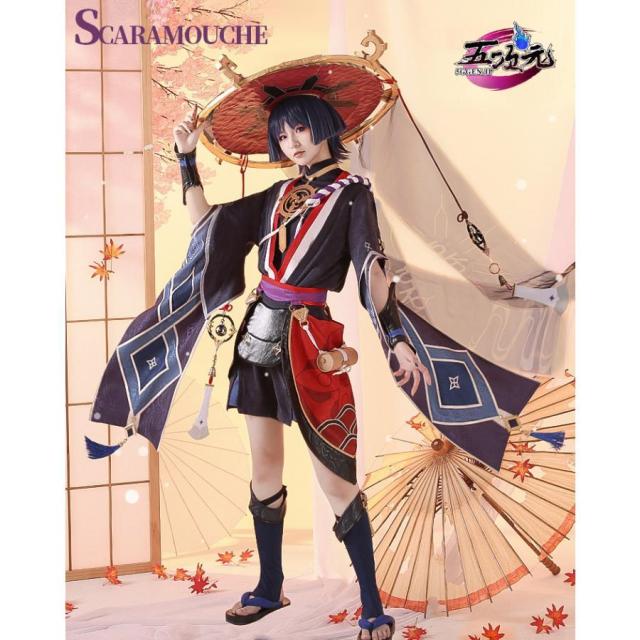 三分妄想　原神　コスプレ　散兵　スカラマシュ　ファデュイ執行官　ファトゥス　衣装　※靴　ウィッグ　追加可