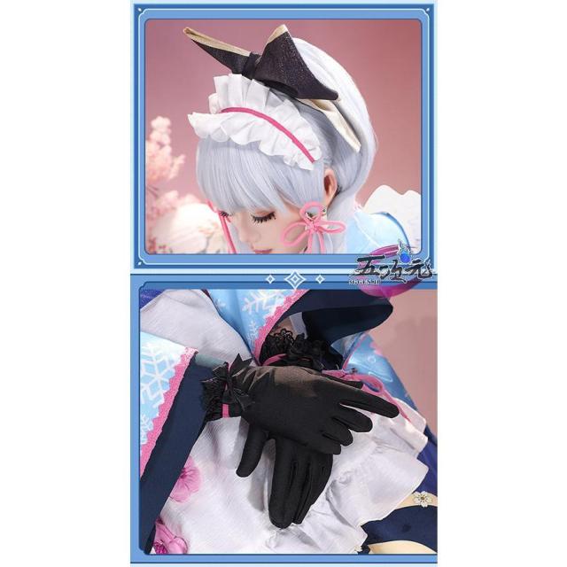三分妄想 原神 コスプレ 神里綾華 和風メイド 同人衣装