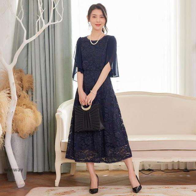 ドレス パーティードレス 結婚式 ワンピース ミディアム 演奏会 謝恩会 2次会 入学式 入園式 卒業式 卒園式 同窓会 二次会 20代 30代 40代 10代 ママ 88530