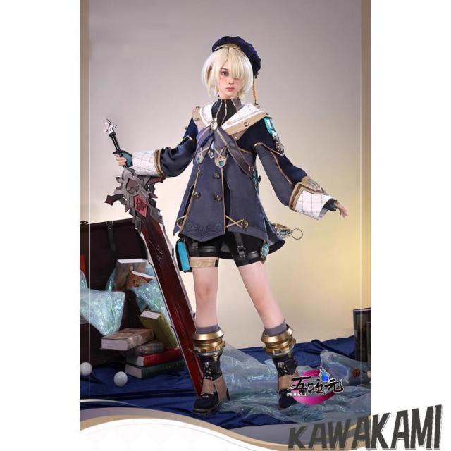 三分妄想 原神 コスプレ フレミネ 衣装 足リング付き ※ウィッグ 靴