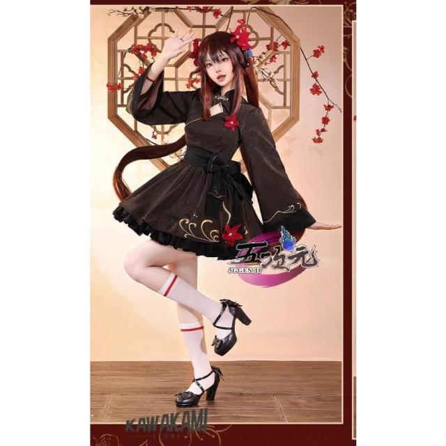 三分妄想 原神 コスプレ 胡桃 フータオ 衣装 リニューアルVer