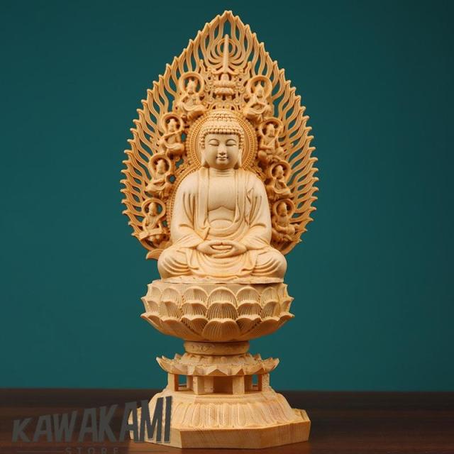 仏像 釈迦如来 曹洞宗 臨済宗 仏壇仏像 木彫り 桧木製 祈る