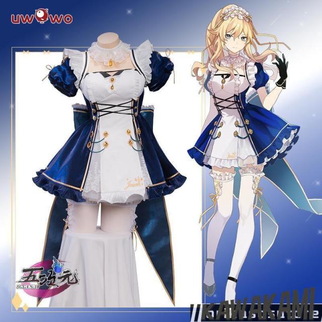 Uwowo 原神 コスプレ ジン メイド服 衣装 ※ウィッグ 追加可 仮装 Uwowo 原神 コスプレ ジン メイド服 衣装 ※ウィッグ 追加可 仮装