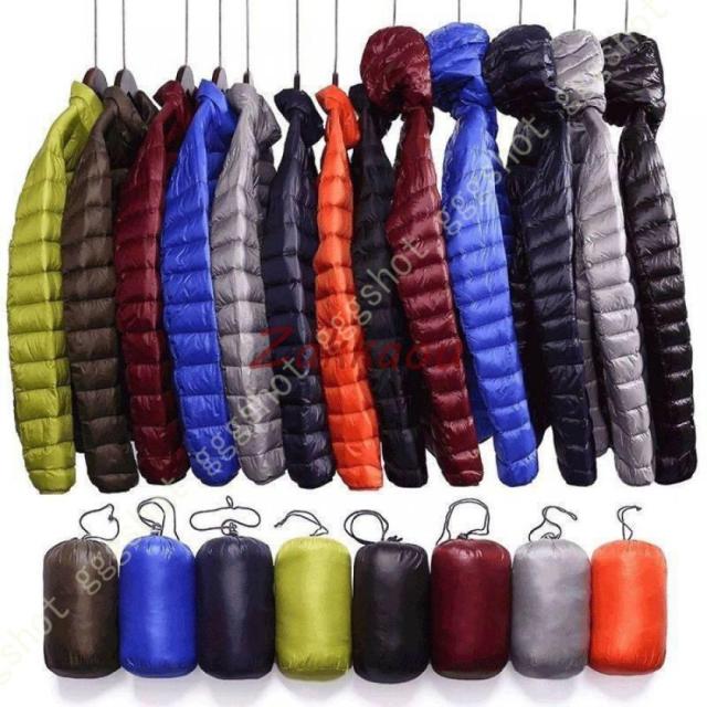 ウルトラライト ダウンジャケット メンズ 超軽量 ダウンコート ライトダウン 立ち襟/フード ファスナー ポケット付き 薄手 軽量 冬服 保温性 撥水性 防風 防寒