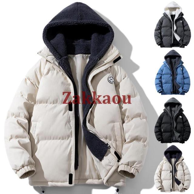 ダウンジャケット メンズ フード付き 中綿コート 綿入れアウター ジャンパー 防寒防風 厚手保温 ジャケット 大きいサイズ