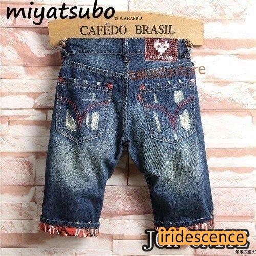 爆買」 メンズ パンツ ジーンズ ハーフパンツ 半ズボン 短パン デニム