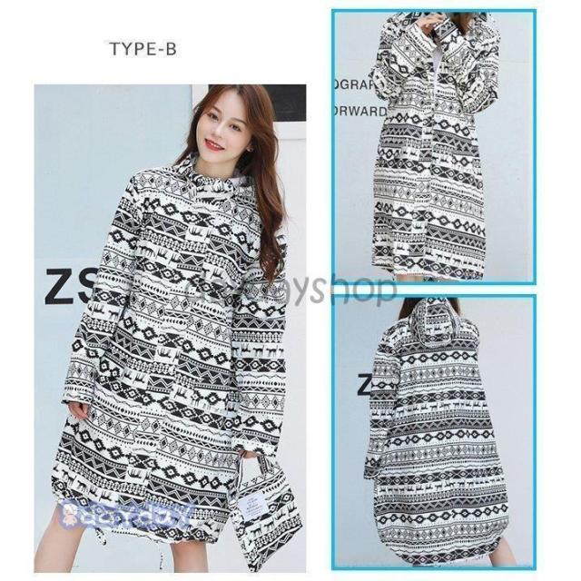 レインコート トレンチ メンズ レディース ダブルジップ ロング 裾にドローコード フードつき 収納袋付き 大きいサイズあり 軽量