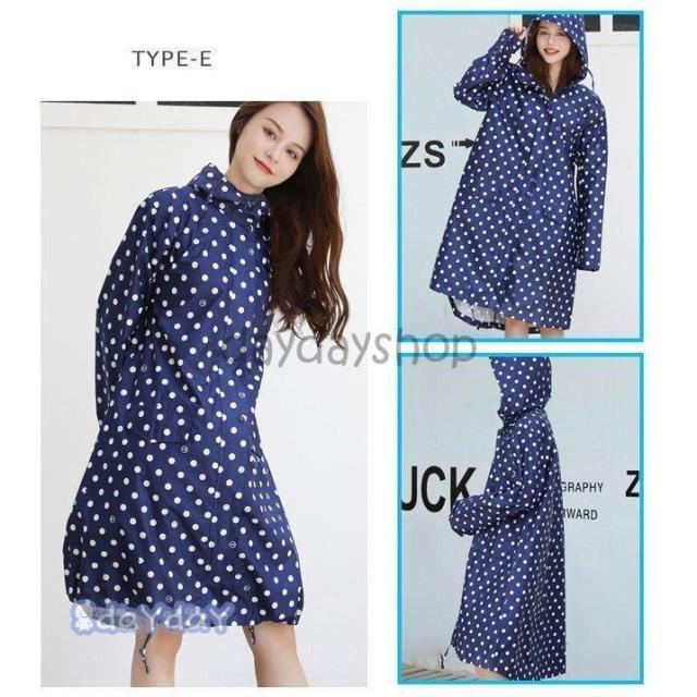 レインコート トレンチ メンズ レディース ダブルジップ ロング 裾にドローコード フードつき 収納袋付き 大きいサイズあり 軽量