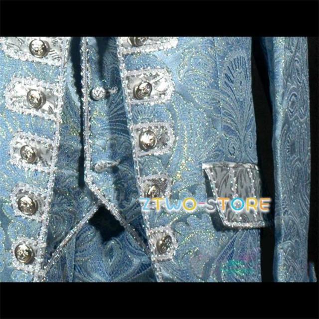 王子様 貴族 メンズ 服 司会服装 舞台公演 伯爵 男性用スーツ 5点セット ジャガード生地 大きいサイズ S-4XL コスプレ衣装 王子様 貴族 メンズ 服 司会服装 舞台公演 伯爵 男性用スーツ 5点セット