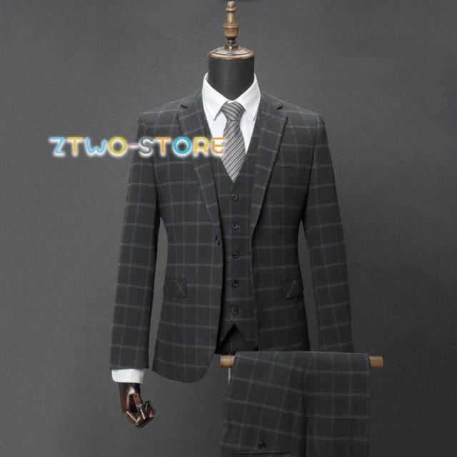 礼服 紳士 フォーマル 細身 卒園式 披露宴 発表会 就職 学生 セレモニスーツ 忘年会 宴会 結婚式 韓国風 2点セット ジャケット＆ズボン 通勤 OL オフィス 仕事