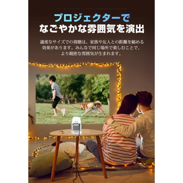 20%OFFで 進化版 プロジェクター 4K 小型 家庭用 18000LM 自動台形補正±45