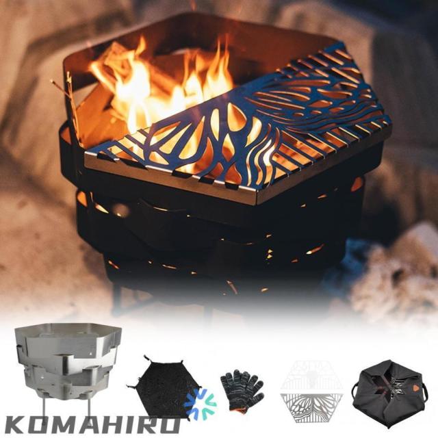 焚火台 幅40/52cm 焚き火台 ステンレス製 キャンプ コンロ コンパクト 大型 薪ストーブ バーベキュー コンパクト バーベキューコンロ 炊き火台 グリル キャンプ