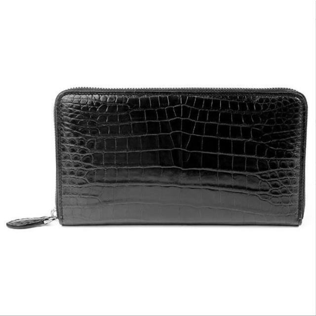 本革 ワニ革 長財布 財布 束入 メンズ財布 クロコダイル革 鰐革 無双