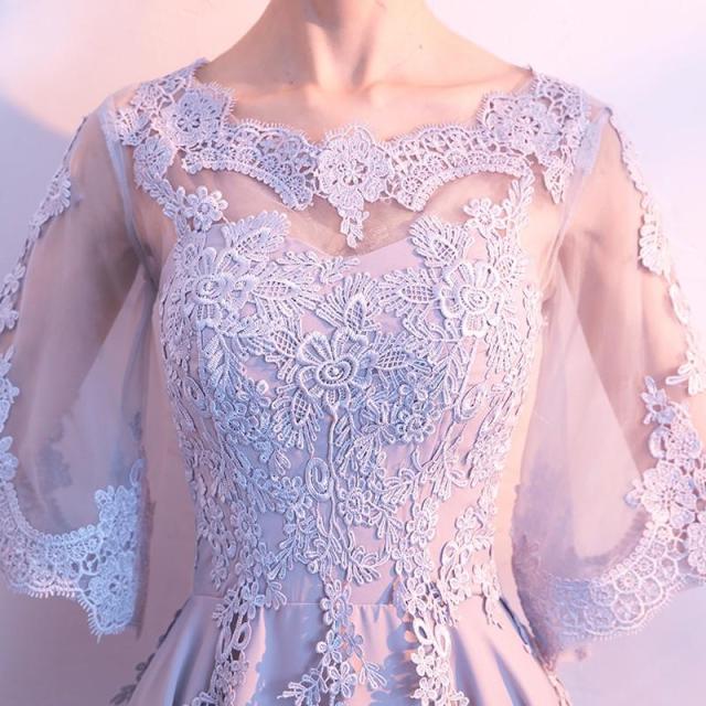 結婚式ドレス 袖あり パーティードレス ロングドレス 演奏会 ドレス