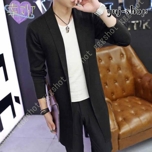 カーディガン メンズ ロングカーディガン 羽織 ニット サマーカーディガン前開き サマージャケット 春 夏 秋 冬 20代 30代 40代 50代 大きいサイズ スリム