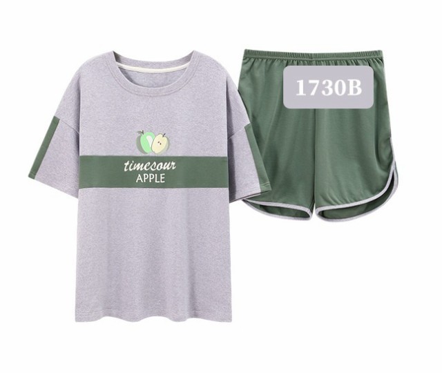 ルームウェア パジャマ 寝巻き Tシャツ ショートパンツ ハーフパンツ トップス ボトムス 上下セット 2点セット ツーピース 半袖 袖あり｜au  PAY マーケット