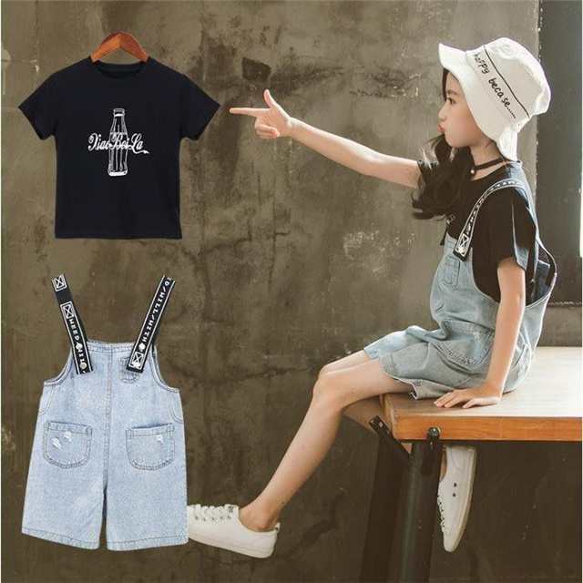 子供服 セットアップ キッズ 女の子 夏 上下セット 2点セット Tシャツ