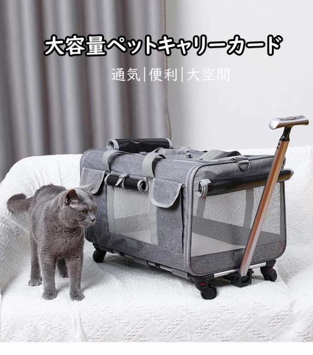 ペットキャリーカード カード 台車 猫 犬 小型犬 ペットキャリーバッグ