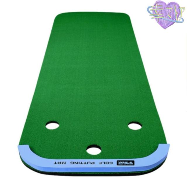 ゴルフ パターマット 3m ゴルフ練習器具 パター パター練習器具 練習 マット アプローチ 室内 自宅 室外 パッティング パット 大型 ライン カップ_7