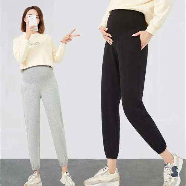 スウェットパンツ ジョガーパンツ 裏起毛 厚手 マタニティ ロングパンツ レディース マタニティボトム もこもこ ウエストゴム サルエルパンツの通販は
