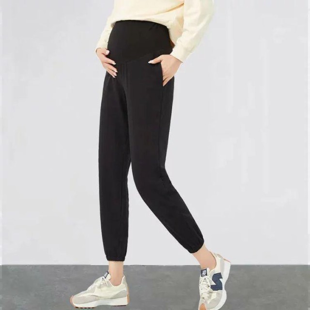 スウェットパンツ ジョガーパンツ 裏起毛 厚手 マタニティ ロングパンツ レディース マタニティボトム もこもこ ウエストゴム サルエルパンツの通販は
