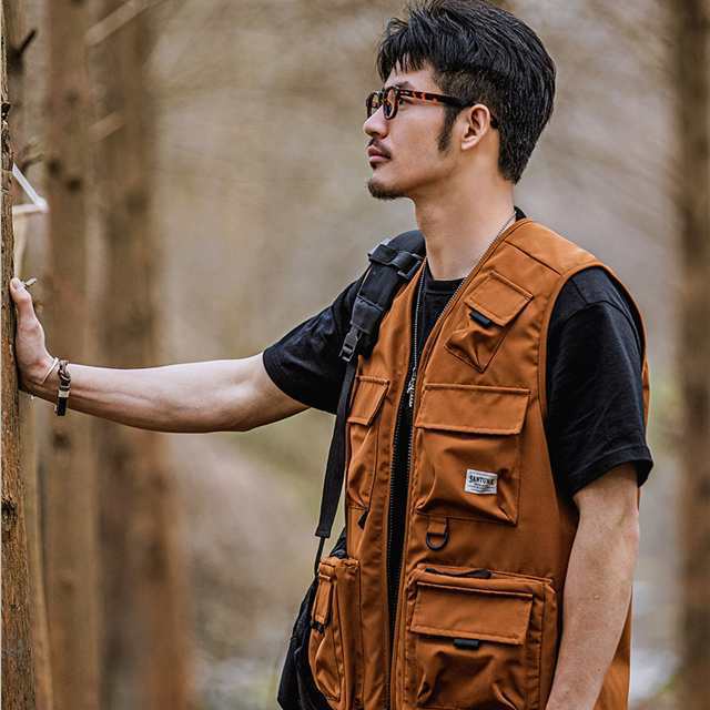 メンズ アウトドア ベスト 登山ベスト Search 多ポケット