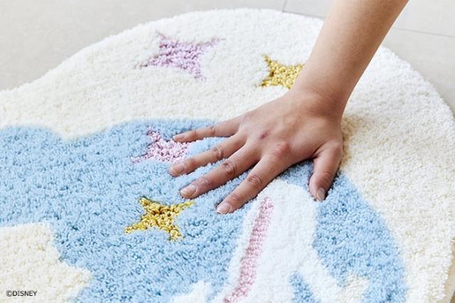 DISNEY ディズニー マット 洗える 玄関マット DMT-4102 約55×75cm 変形 プリンセス ハートマット シンデレラ (S) ハート型 ラグ 防ダニ 滑り止め 日本製 母の日_5