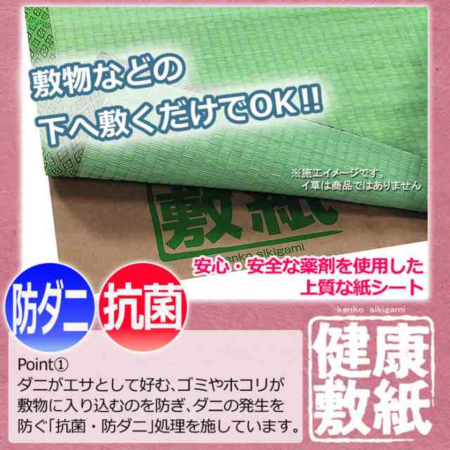 防ダニシート 6畳 日本製 ラグ カーペット 下に敷くだけ 抗菌 健康敷紙