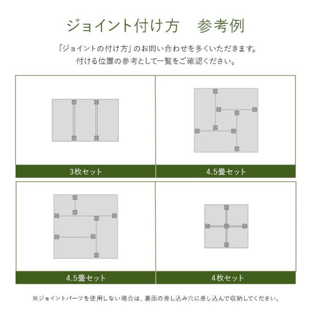 あぐら U畳P (I) 置き畳 半畳 国産 い草 簡単 和室 約82×82cm 12枚組_6