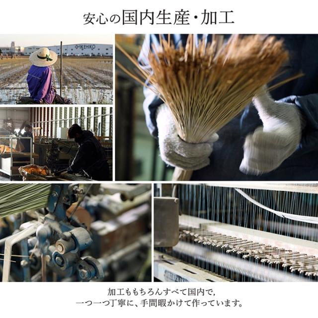 京刺子 (I) 敷物 花ござ 国産 純国産 日本製 い草 モダン 抗菌防臭 自然素材 パッチワーク 江戸間4.5畳 約261×261cm_7