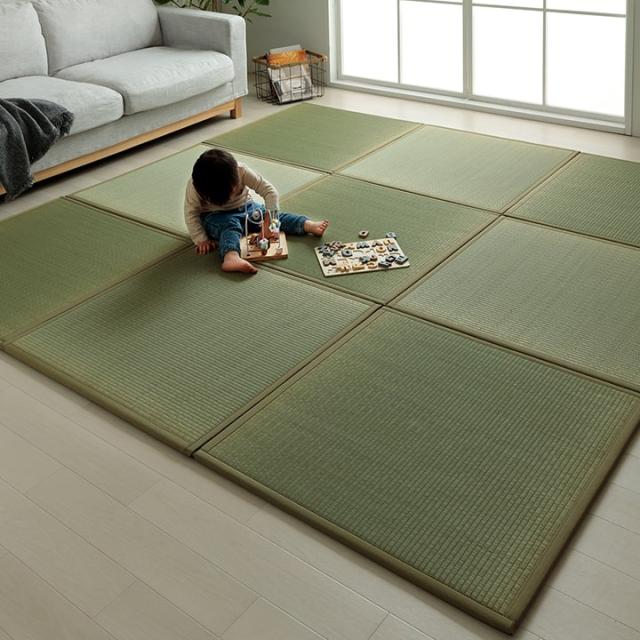 滅ダニ U畳 (I) 置き畳 い草 日本製 消臭 抗菌防臭 ダニ増殖抑制 無地 約82×82×1.8cm 4P 4枚組_12