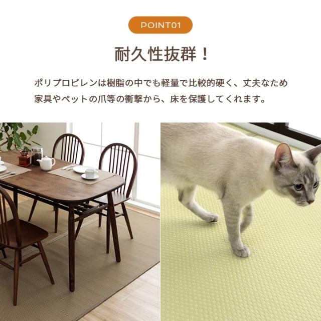 ミーサ (I) 洗える ござ 日本製 国産 引っ敷き リヴァーシブル 思わしい 除菌吹きつける相応う 敷詰 引っ敷き 床材 愛玩動物 日本の首都間2畳（約174×174糎）