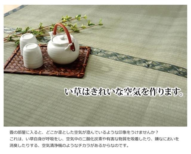 西陣 (I) 純国産 減農薬栽培 い草 上敷き カーペット 糸引織 『西陣』 本間6畳(約286×382cm） 熊本県八代産イ草使用