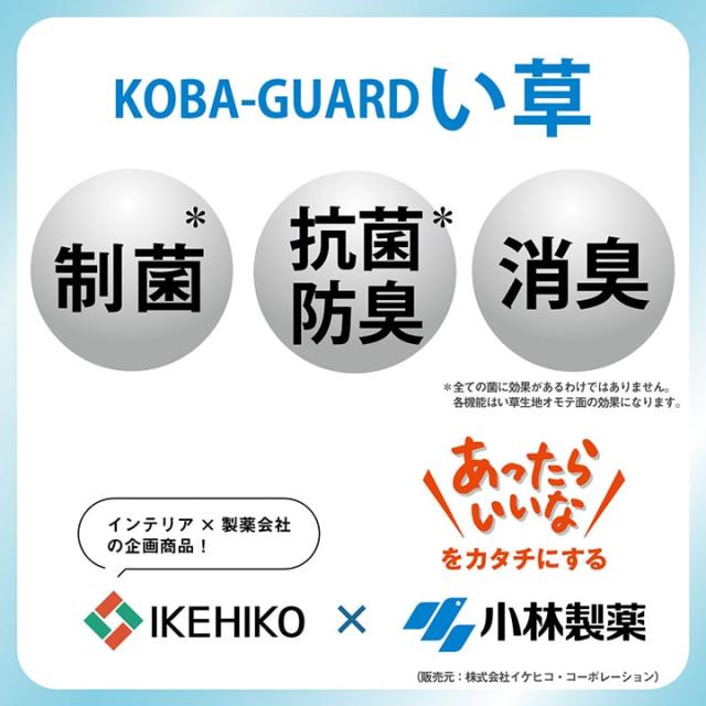 NSせつ然たる (I) 引っ敷き 小林製薬 守りつづける性抗菌剤 KOBA-GUARD 制菌 抗菌防臭 上滑り打ちきり 不織布 夏 い草 グラデーション 約190×300糎