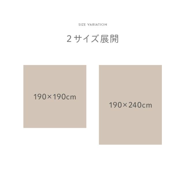 ポラロ (I) カーペット　ふんわりラグ　ボリュームタイプ　ウォッシャブル　幾何柄　約190×190cm アイボリー_9