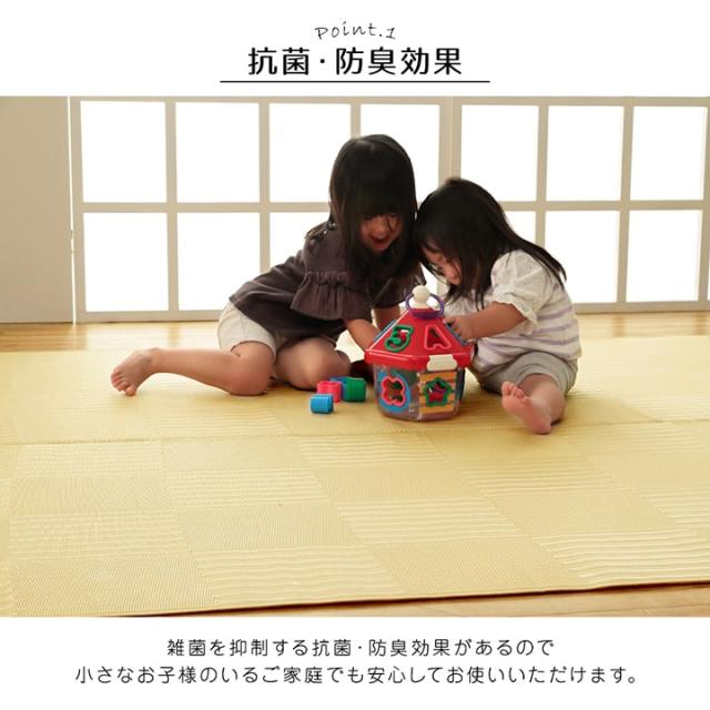 リリーフ (I) ラグ 洗える カーペット 日本製 国産 抗菌 防臭 消臭 アウトドア レジャー 敷物 和室 シンプル 江戸間6畳(約261×352cm)_2