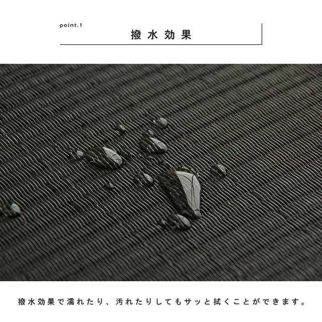 トリム U畳 (I) 日本製 水拭きできる ポリプロピレン 置き畳 ユニット畳 シンプル 約70×70cm 9P （同色9枚組）_2