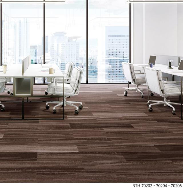 防炎 タイルカーペット 日本製 防汚 約25×100cm 12枚入り ウッディプランク F NTH-7020 F-eco (R) WOODY PLANK 原着ナイロン 正規品 防音 床材 DIY 模様替え 引っ越し 新生活_3