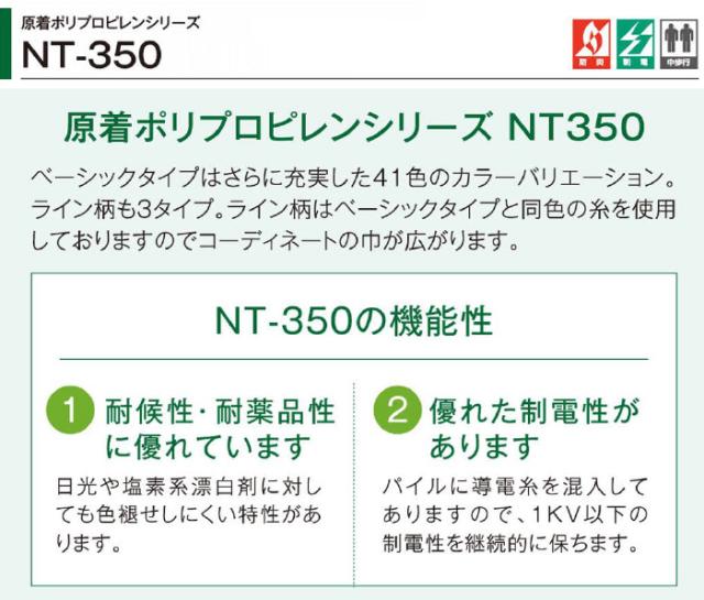 防炎 タイルカーペット 日本製 約50×50cm 20枚入 ライン NT-350L (R) サンゲツ リーズナブル 引っ越し 新生活_1