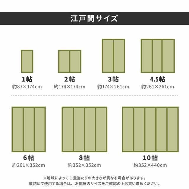 ラグ い草 上敷き ござ 畳 敷物 夏用 江戸間 四畳半 4.5畳 4.5帖 約261