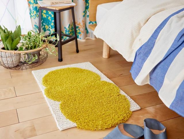 玄関マット 北欧 マット ラグ 防ダニ 滑り止め 日本製 KABOCHAKUMO MAT 約45×70cm 変形 カボチャクモマット (S) 国産 フック 玄関 かわいい おしゃれ インテリア 室内 デザインマット DESIGN LIFE デザインライフ 引っ越し 新生活 母の日_2