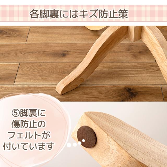 丸型 テーブル ダイニングテーブル 天然木 木製 W90×D90×H70 直径 90cm 1人用 2人用 イリス VET-221NA ダイニングテーブル (AZ) 机 おしゃれ 家具 ナチュラル スリム 1本脚 ラウンド シンプル モダン 北欧 耐荷重 20kg 組み立て式 新生活 引っ越し 母の日_9