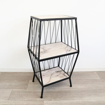 3段ラック キャビネット モダンテイスト 送料無料の通販は 26,076円