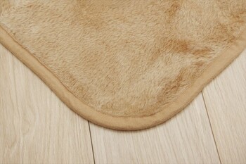 こたつ布団用 中掛け毛布 約110cm丸ブラウン 洗える形 アクリル アクリル中掛 ボックス 送料無料_7