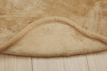 こたつ布団用 中掛け毛布 約110cm丸ブラウン 洗える形 アクリル アクリル中掛 ボックス 送料無料_8