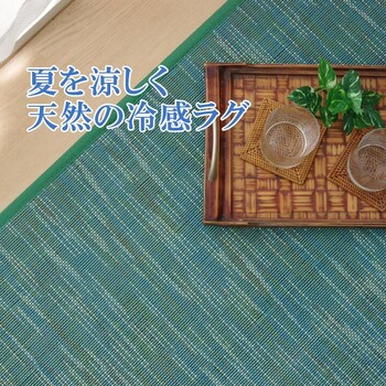 ラグ カーペット 約190×300cm 無地 シンプル バンブー 竹 DXフォース 送料無料