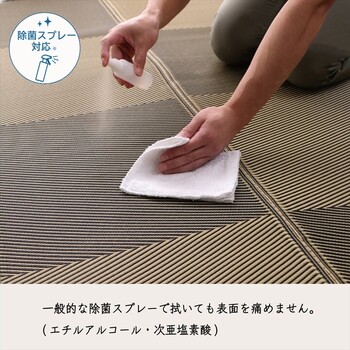 ラグ 洗える ござ 江戸間8畳(約348×352cm) 日本製 国産 カーペット 丈夫 敷詰 ラグ 敷物 アウトドア レジャー ペット ラフテル 送料無料_6