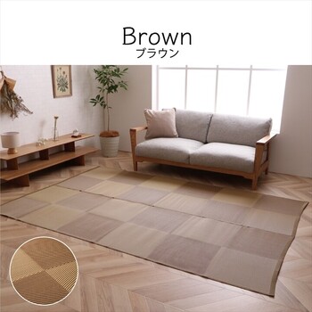 ラグ 洗える ござ 江戸間8畳(約348×352cm) 日本製 国産 カーペット 丈夫 敷詰 ラグ 敷物 アウトドア レジャー ペット ラフテル 送料無料_7