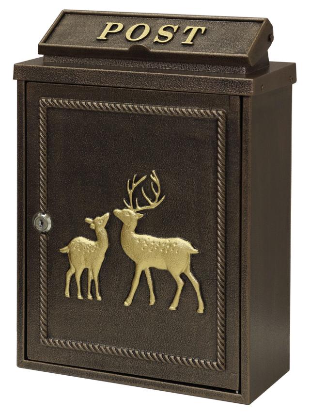 鋳物壁掛けポスト Deer-ディアー 送料無料