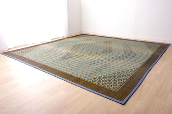 ラグ い草ラグ 約261×352cm 花ござ カーペット ラグ 国産 DX組子 送料無料_1